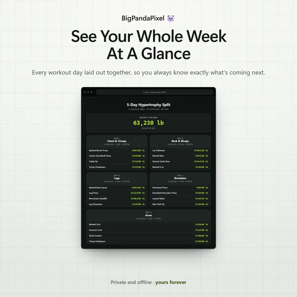 Custom Workout Planner screen 02.