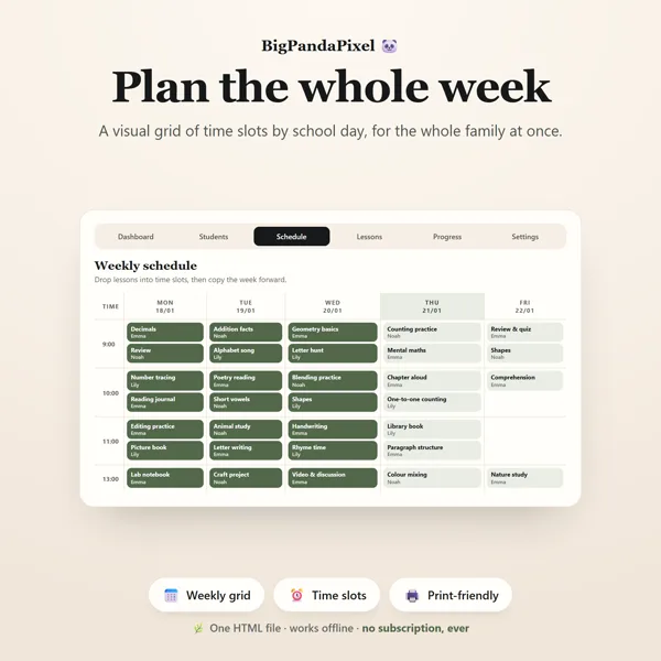 Homeschool Planner screen 03.