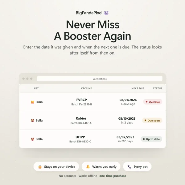 Pet Health & Vet Tracker screen 03.