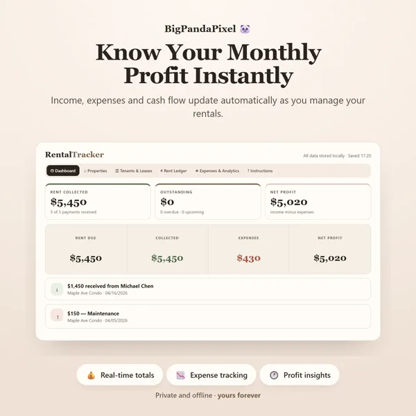 Rental Property Tracker screen 03.