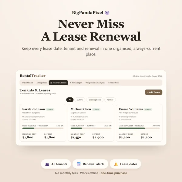 Rental Property Tracker screen 05.