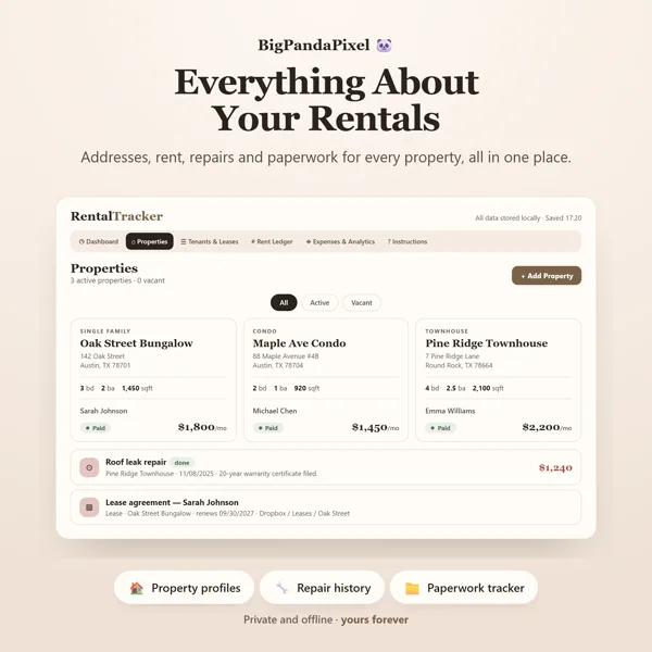 Rental Property Tracker screen 06.