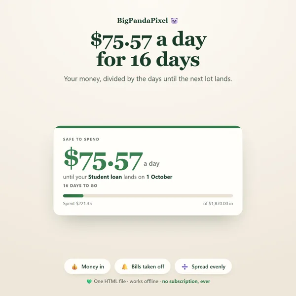 Student Budget Planner screen 03.